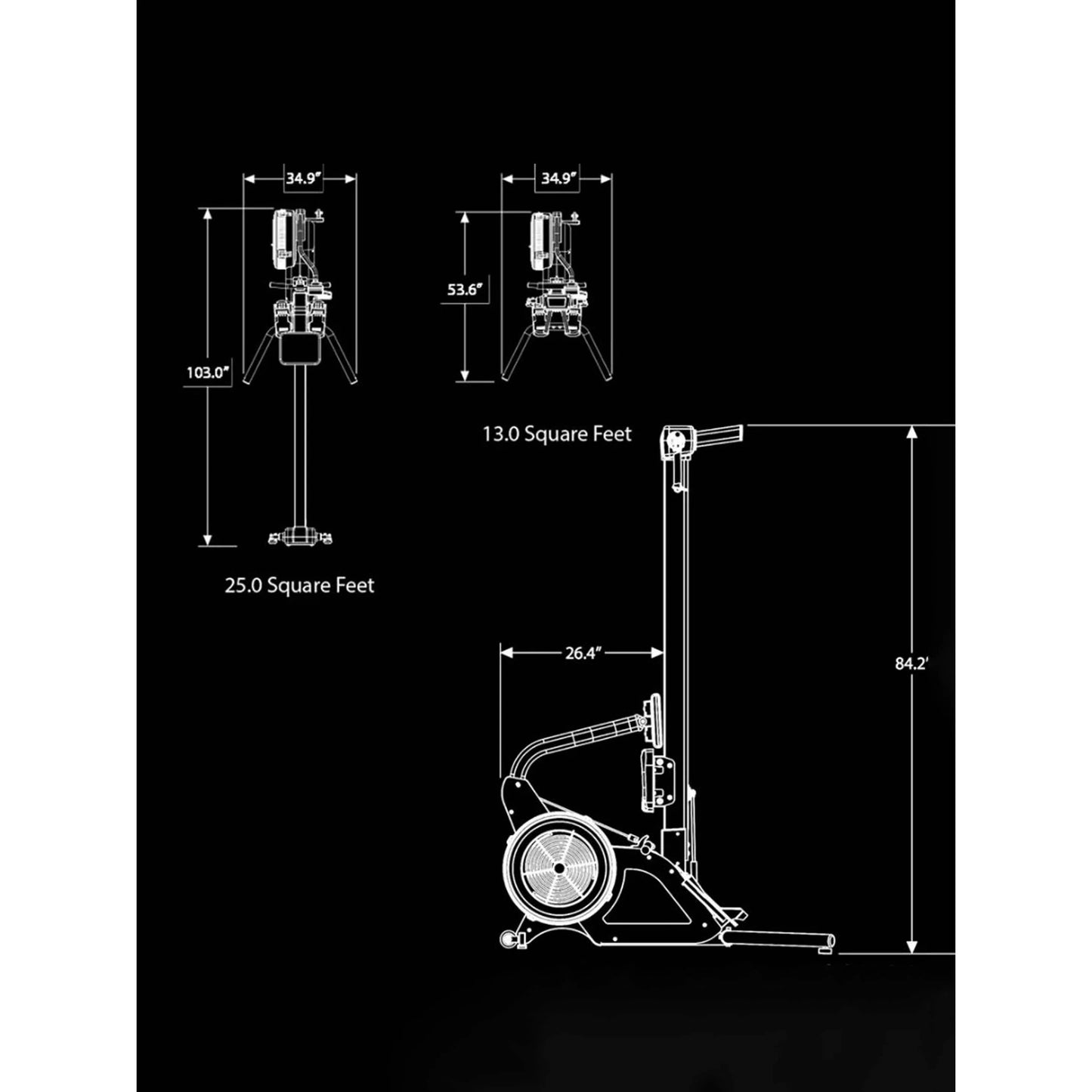 EnergyFit Ski-Row 2-in-1 Air Rower & Ski Ergometer - Dual-Function Fitness Machine - COOLBABY