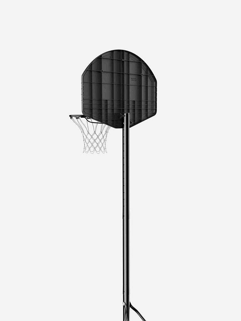 32" Rookie Gear Portable Basketball Hoop | Eco-Composite Kids Basketball System 4.5–6.5ft Adjustable