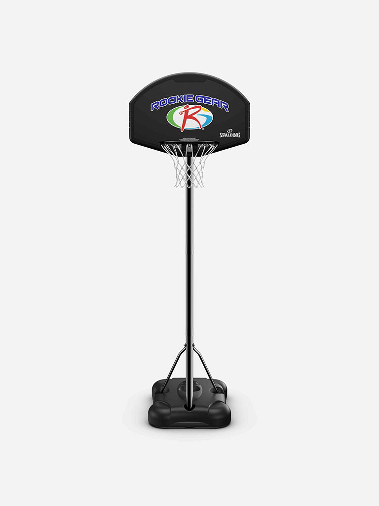 32" Rookie Gear Portable Basketball Hoop | Eco-Composite Kids Basketball System 4.5–6.5ft Adjustable