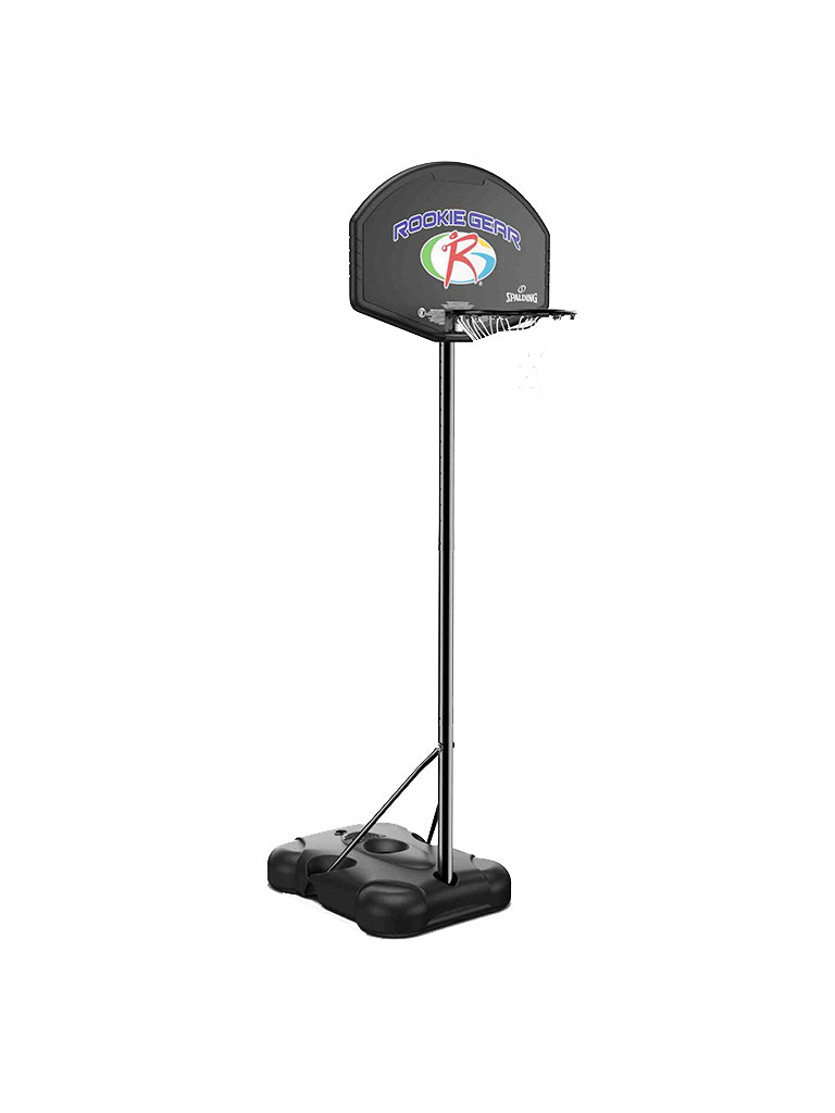 32" Rookie Gear Portable Basketball Hoop | Eco-Composite Kids Basketball System 4.5–6.5ft Adjustable