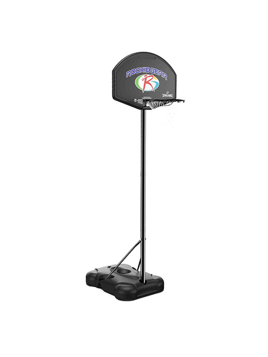 32" Rookie Gear Portable Basketball Hoop | Eco-Composite Kids Basketball System 4.5–6.5ft Adjustable