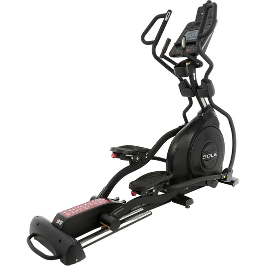 SOLE E95 Home Elliptical Cross Trainer - Advanced 20" Stride, 20 Resistance Levels - COOLBABY