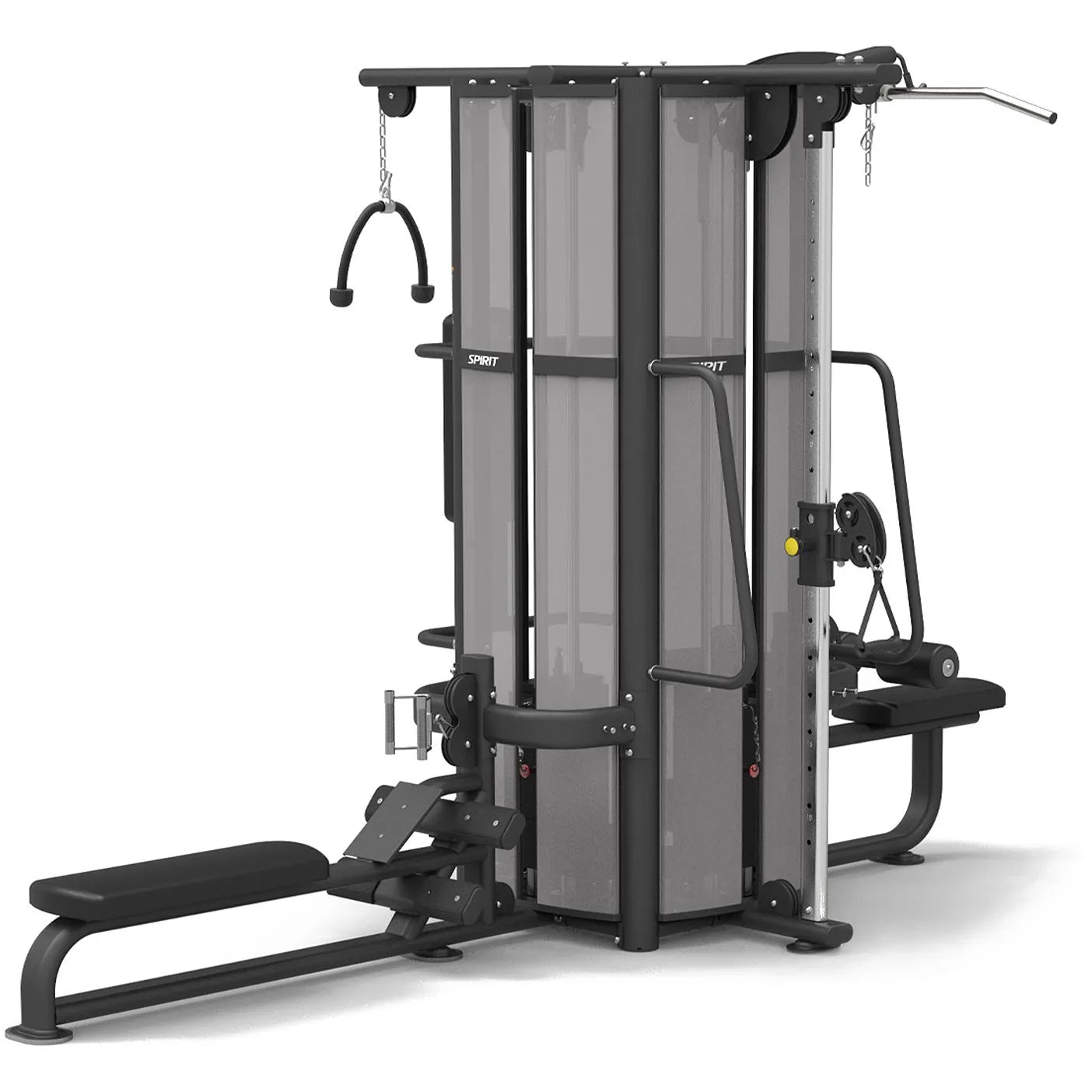 COOLBABY Spirit Fitness 4 Stack Multi Station: Versatile Gym Equipment for Total Body Workouts - COOLBABY