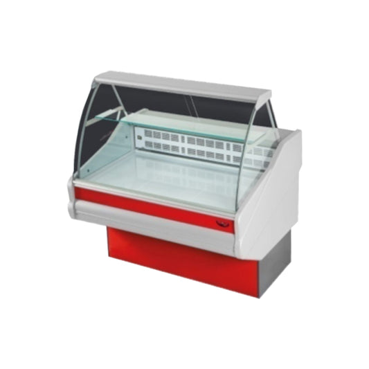 Cold Food Display, Curved Glass - Capacity 274L - COOLBABY