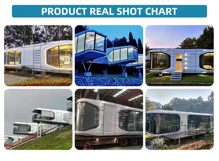 Pre Order Luxury Future Capsule, Container House For Multi-Purpose Use, Modern Prefabricated Living Unit Offering Durable Construction - COOLBABY