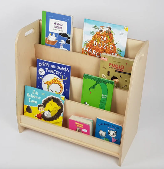 Wooden Montessori Bookshelf