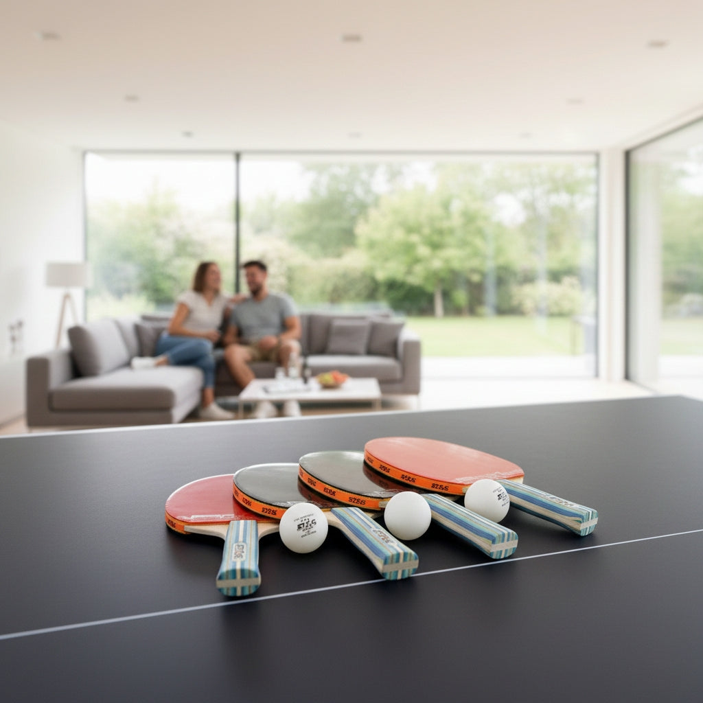 STAG Stealth Indoor Table Tennis Table – 15mm Anti‑Glare Top, Zero‑Vibration Steel Frame, Quick 10‑Minute Setup