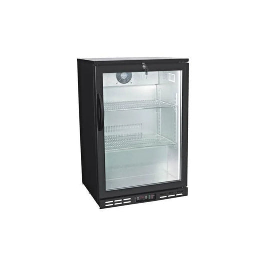 BC01PP 125L Commercial Bar Cooler | Single Glass Door Beverage Refrigerator