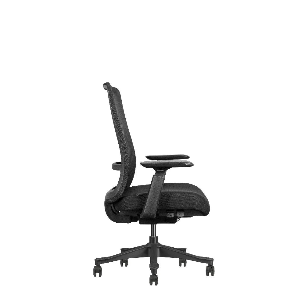 COOLBABY Ergonomic AKIRA Office Chair - Light Grey & Black, BIFMA Certified, 3D Adjustable Armrest - COOLBABY