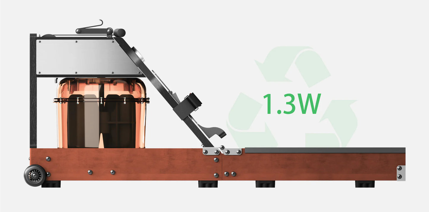 WM10 Trifold Water Rowing Machine | Foldable Water & Magnetic Rower with 32 Resistance Levels