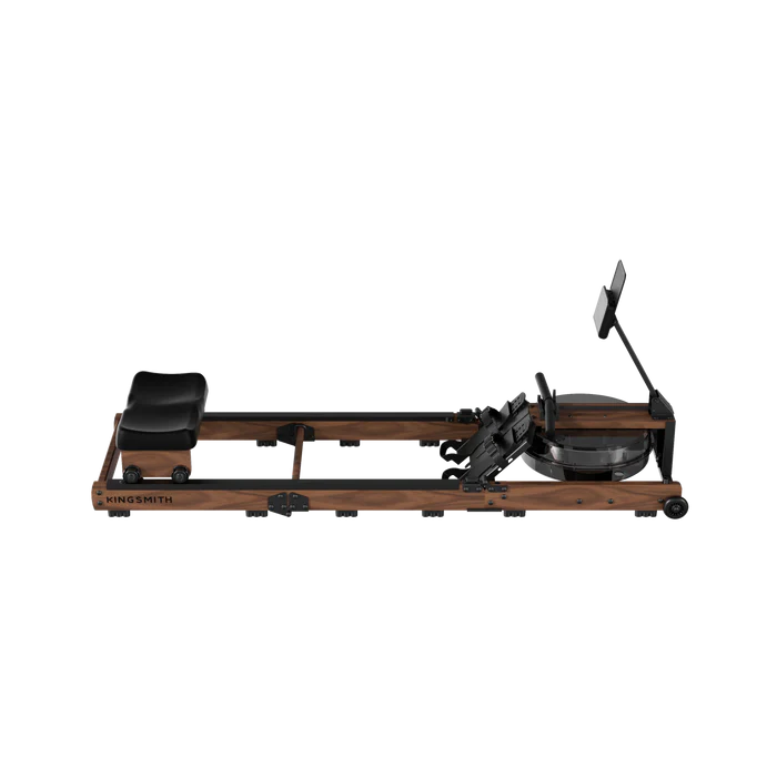 WR3L Water Rowing Machine | Foldable Wooden Rower with 5 Resistance Levels & LCD Display