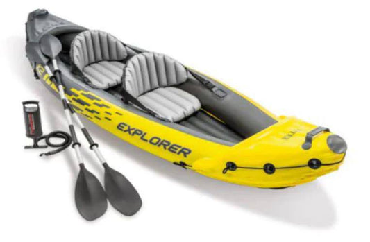 COOLBABY BTW-20 2-person Inflatable Kayak Set with Aluminum Oars and Air Pump - COOL BABY