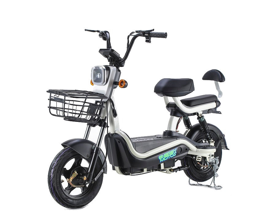 MEGAWHEELS Electric Moped Scooter 48V - 500W Motor, 2-Seater, 30-35 km/h Top Speed - COOLBABY