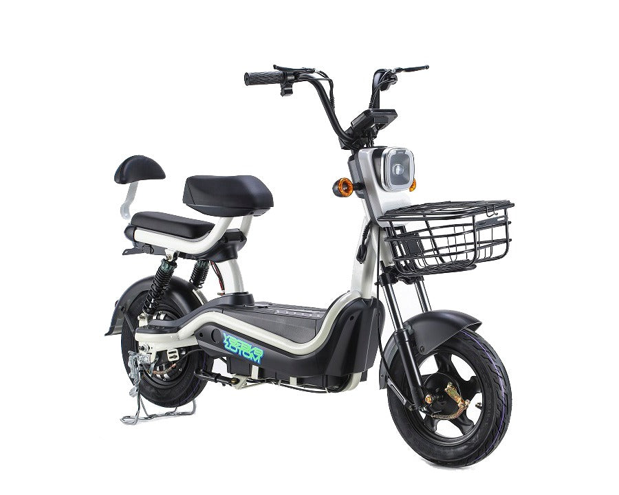 MEGAWHEELS Electric Moped Scooter 48V - 500W Motor, 2-Seater, 30-35 km/h Top Speed - COOLBABY