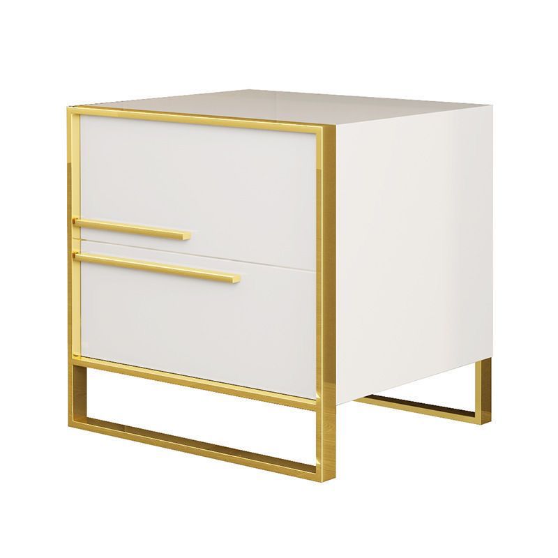 Bedside Table, Solid Wood Nightstand Table Amazing Design, Side Table 50H x 50W cm - WHITE - COOLBABY