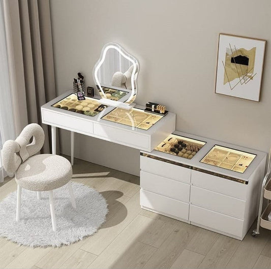 Modern Dressing Table Set, Vanity Desk for Bedroom - COOLBABY