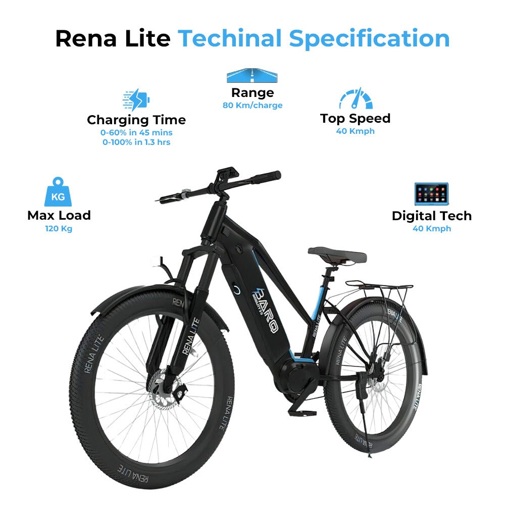 Rena Lite 26" Electric Delivery Bike - 48V High-Range E-Bike for Hyperlocal Deliveries - COOLBABY