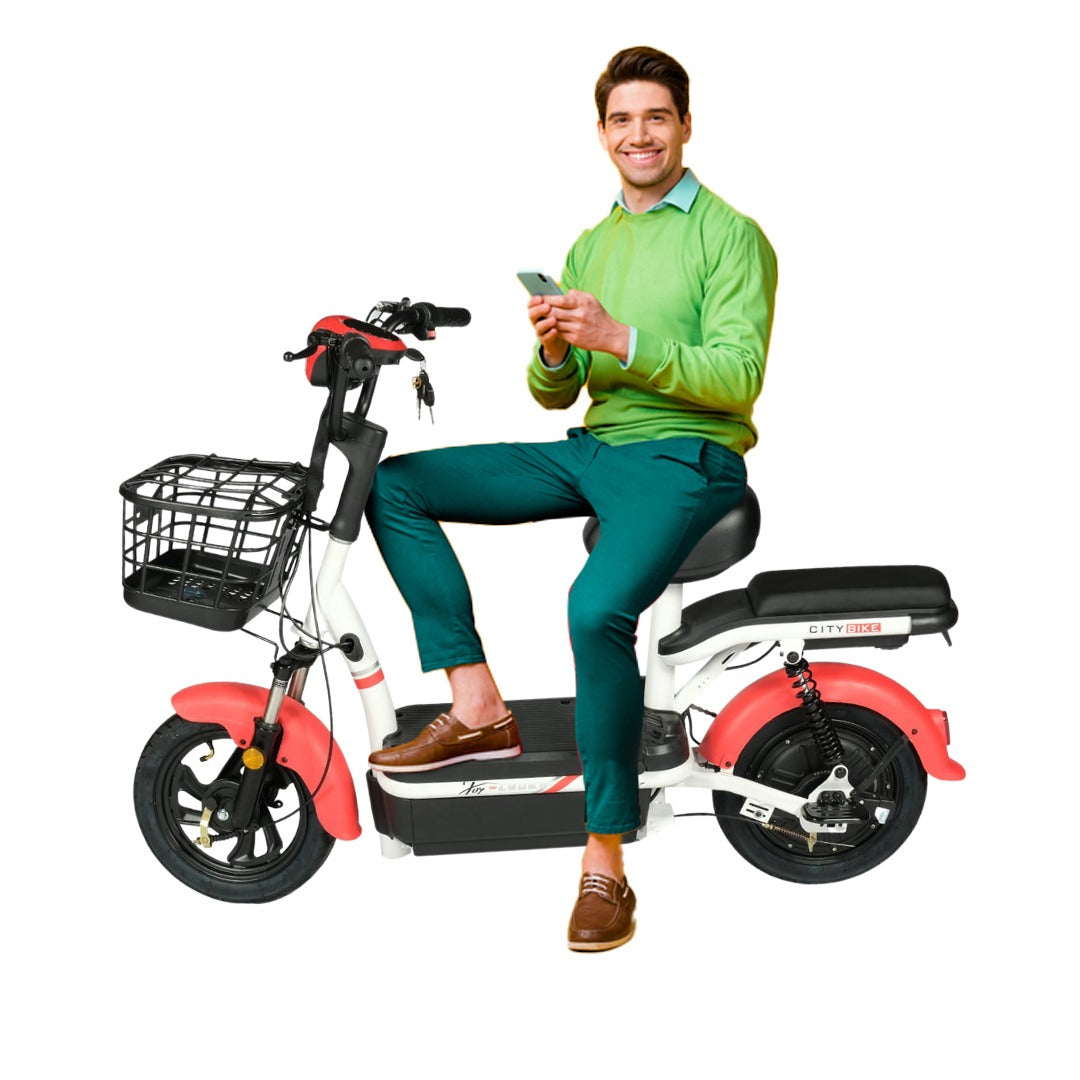 Mega Wheels Porta CX: Versatile 2-Seater Electric Scooter Bike with Pedal Assist - COOLBABY