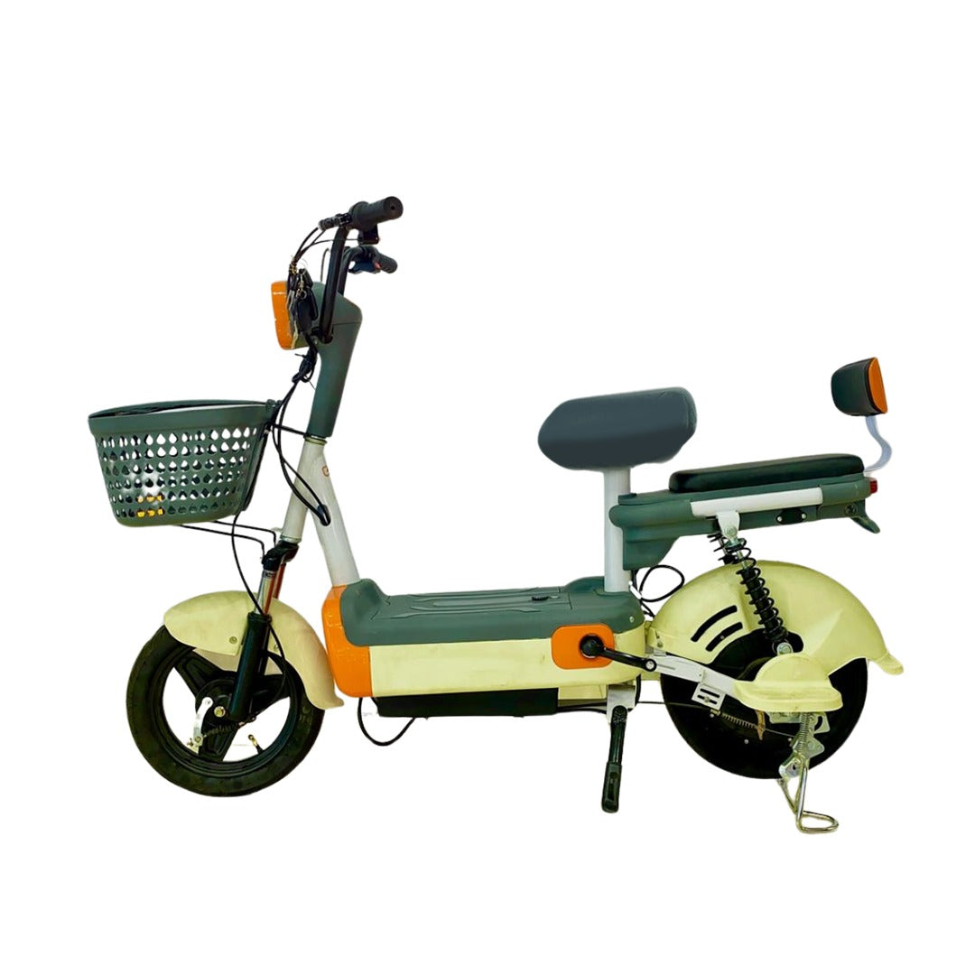 Megawheels Jazz Electric Moped Scooter 48V with Pedal Assist, Remote Alarm - COOLBABY