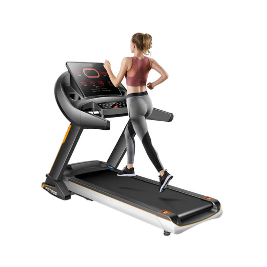 Fitness PBJ24 Treadmill 4HP Peak Motor, Auto Incline, Speed Range1-18 Km, LED Display, 150 Kg User   Weight,Hydraulic Foldable, Inbuilt Speakers - COOLBABY