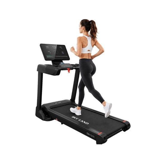 SKY LAND EM‑1310 Heavy‑Duty Foldable Home Treadmill 1–20 km/h Speed, Built‑In Speakers, 150 kg Capacity – Black