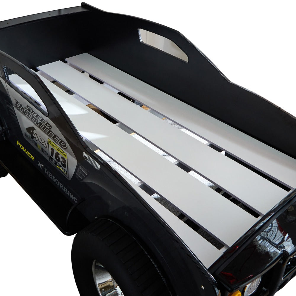 Ranger Speed Kids’ Jeep Bed – Single Size 90×190 cm, Sturdy Engineered Wood Frame, Scratch‑Resistant Melamine Finish, Modern Unisex Car‑Themed Bed - COOLBABY