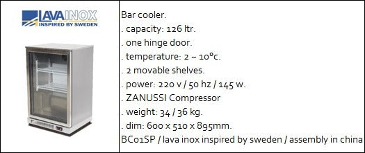Soft Drink Cooler – 126L Single‑Door Bar Bottle Chiller with Zanussi Compressor