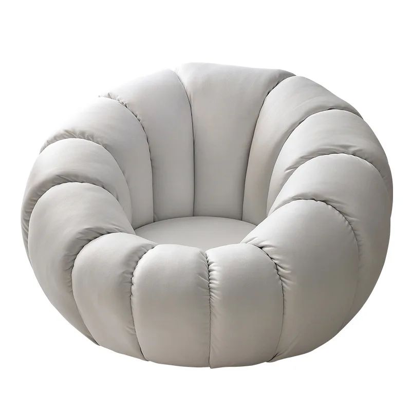 Single Sofa Recliner Pumpkin Flower Relaxing Round Rotatable Chair ...