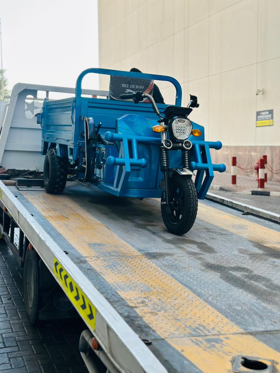 Electric Cargo E Rickshaw Loader, 1.6m, 60V, 20A, Blue