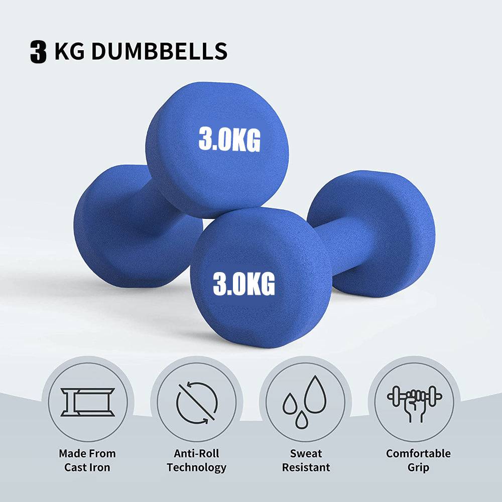 COOLBABY YL01-05 Dumbbells Weights Exercise- Multi colors - COOL BABY