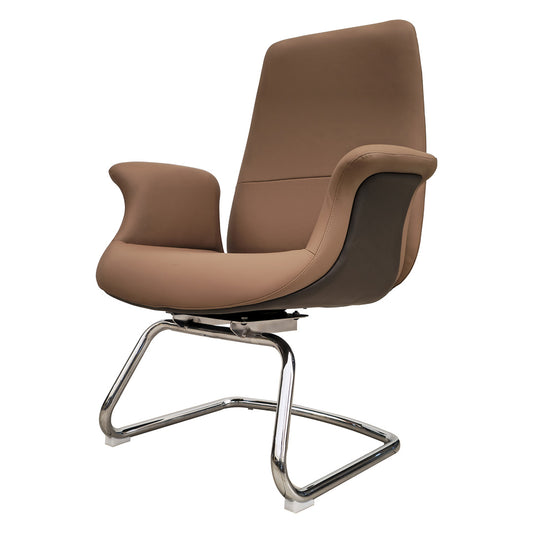 COOLBABY Ergonomic Office Visitor Chair YS-2406-C - Premium PU Leather, Adjustable Height - COOLBABY