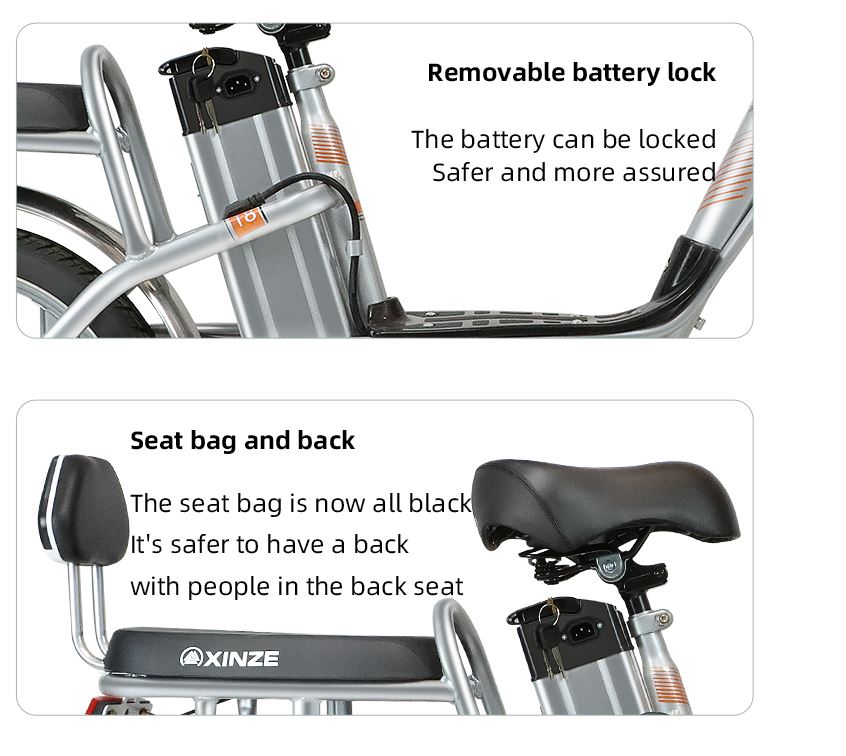 Megawheels Lightweight Electric Bike with Pedal Assist, 48V 350W Brushless Motor - COOLBABY