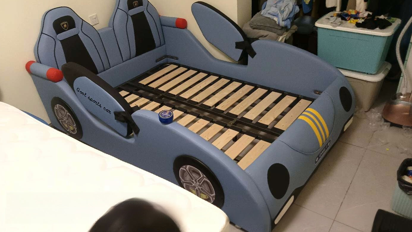 COOLBABY ZLJ1134 Children's Bed Boys Bed Car Style Single Bed