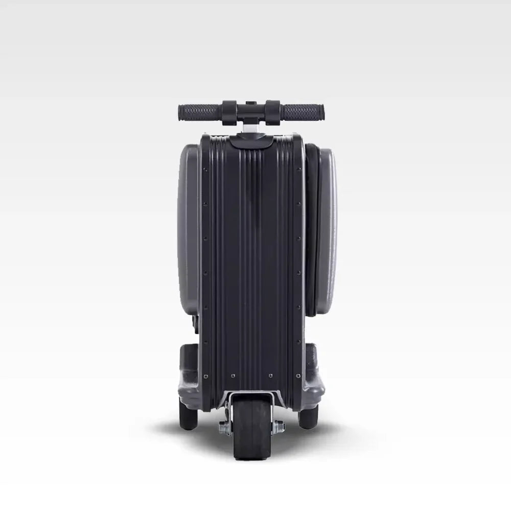 Mini Electric Scooter Suitcase - Black | 26L Compact Travel Luggage