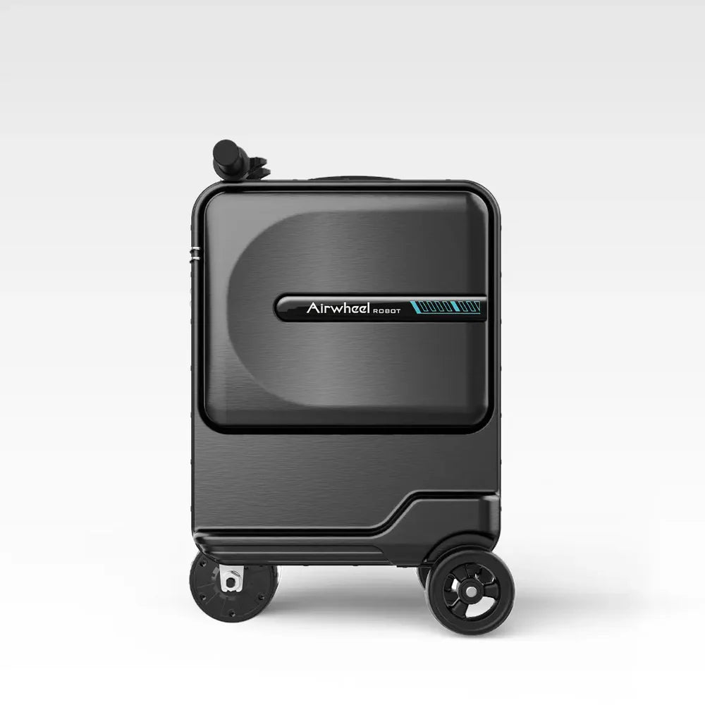 Mini Electric Scooter Suitcase - Black | 26L Compact Travel Luggage