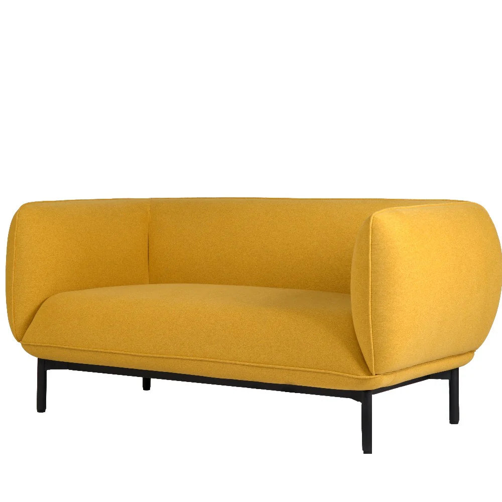 COOLBABY ASPEN Lounge Sofa - 148cm Fabric Sofa with Wood Frame & Steel Legs - COOLBABY