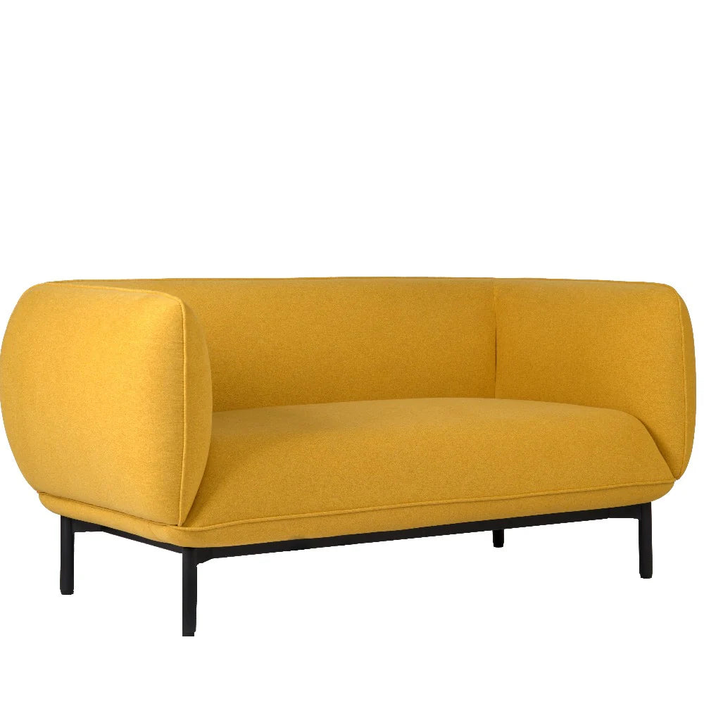 COOLBABY ASPEN Lounge Sofa - 148cm Fabric Sofa with Wood Frame & Steel Legs - COOLBABY