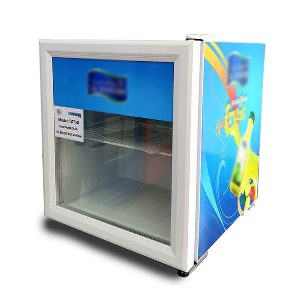 52L Upright Display Countertop Fridge