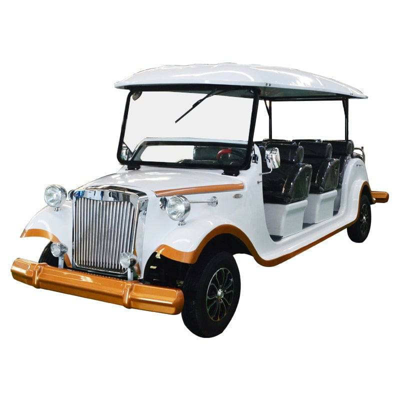 COOLBABY FGLYC 9-Passenger Electric Vintage Car Perfect for Golf, Tours, and More - COOL BABY