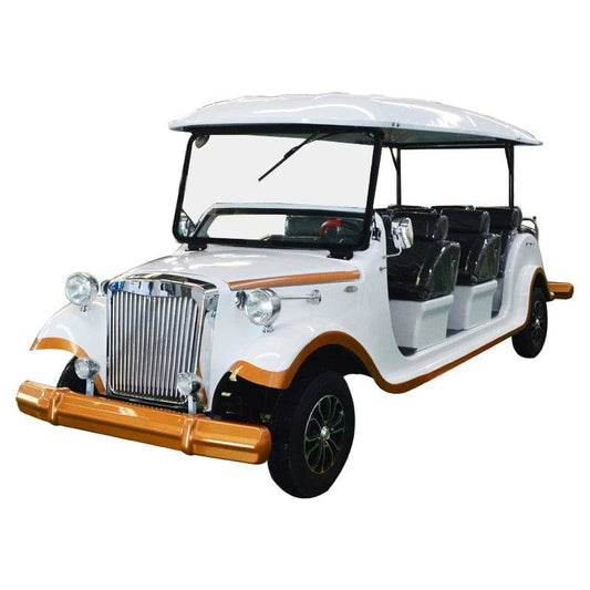 Coolbaby FGLYC-12 Electric Vintage Car - Classic 12-Seater Golf Cart for Tourist Attractions and Sightseeing - COOL BABY