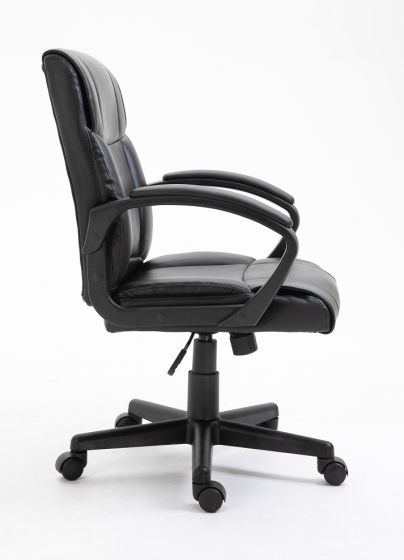 Basics Ergonomic PU Chair - Black Office Chair - COOLBABY