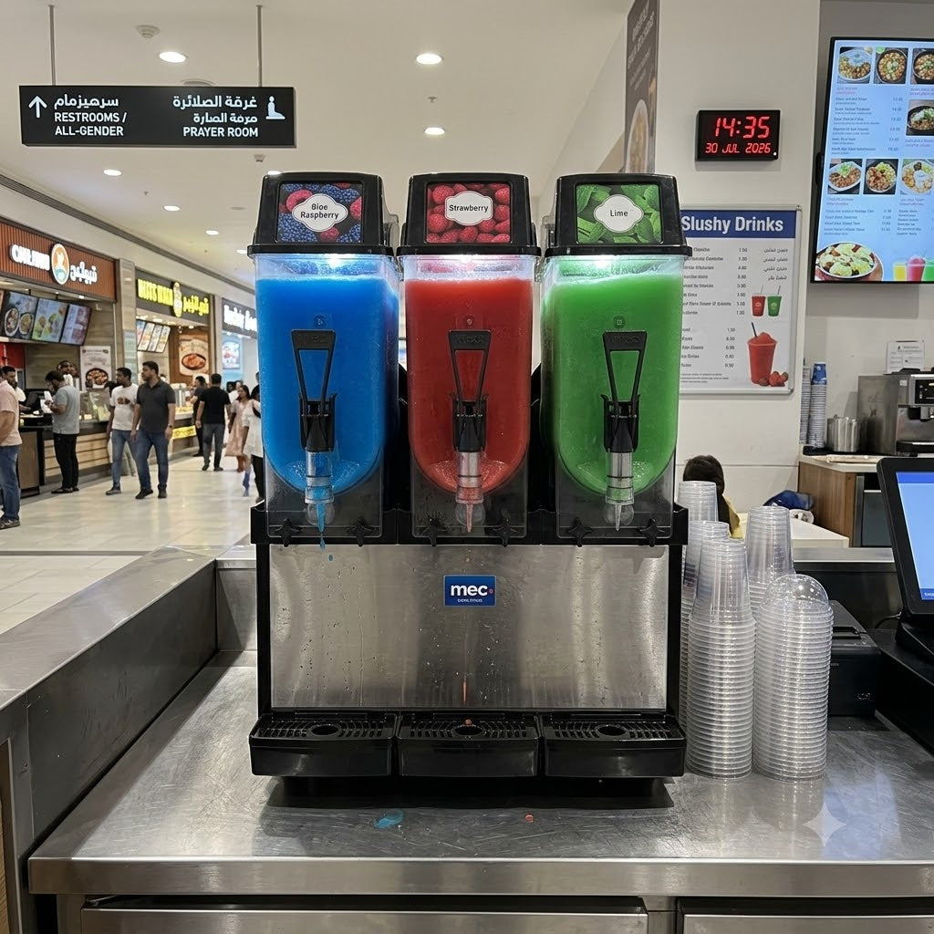 3 Slush Machine 36L Triple Bowl Frozen Drink Dispenser | Made in Italy