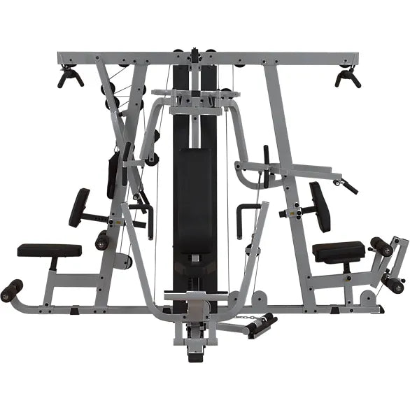 COOLBABY Body-Solid EXM4000S Multi-Stack Gym with LP40S Leg Press - Ul