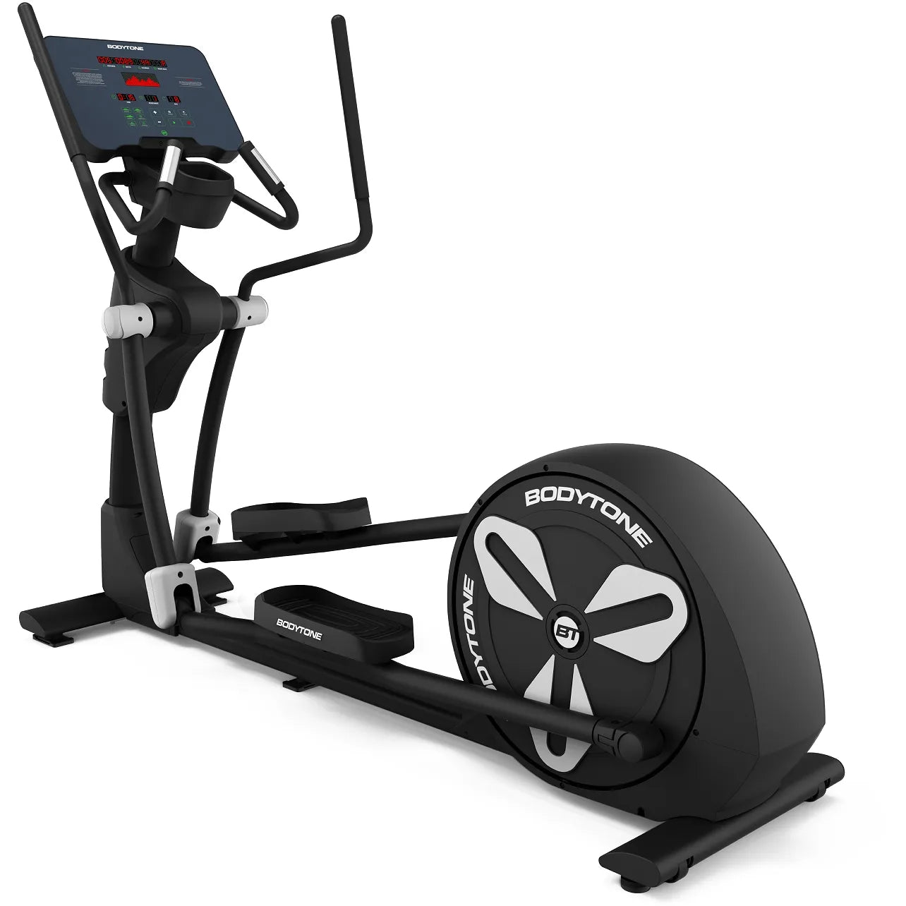 BODYTONE EVOE+ Professional Elliptical Commercial Trainer - 21-Inch Touchscreen, 53cm Stride - COOLBABY