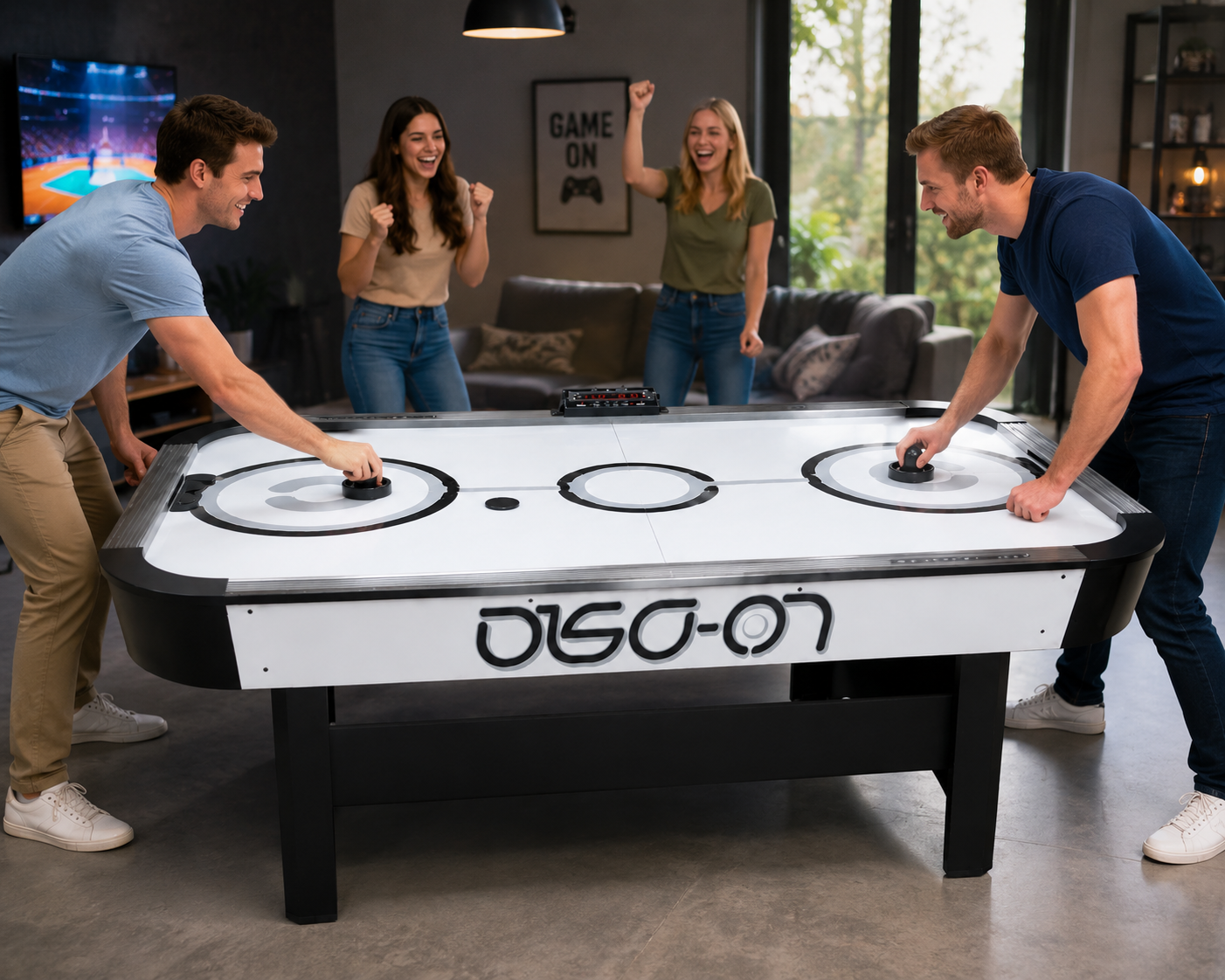 Rais 7FT Air Hockey Table with Electronic Scoring & Powerful Blower | 2130 x 1210 x 810mm