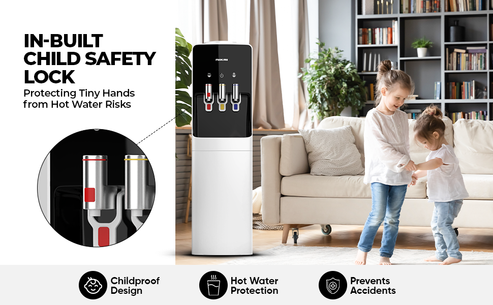 Top Loading Water Dispenser – 3 Tap, 16L Fridge, Stainless Steel, Low Noise - COOLBABY