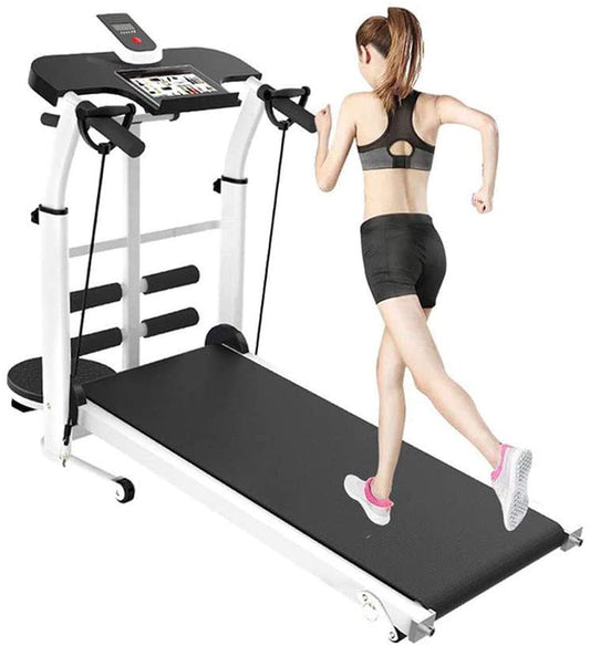 Compact Foldable Treadmill: Stylish Home Fitness Machinery for Weight Loss and Cardio Workouts - COOL BABY