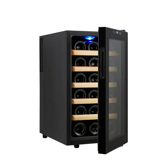 COOLBABY 18-Bottle Red Wine Cabinet: Circulation Cooling, Constant Temperature Storage, and Elegant Design - COOLBABY