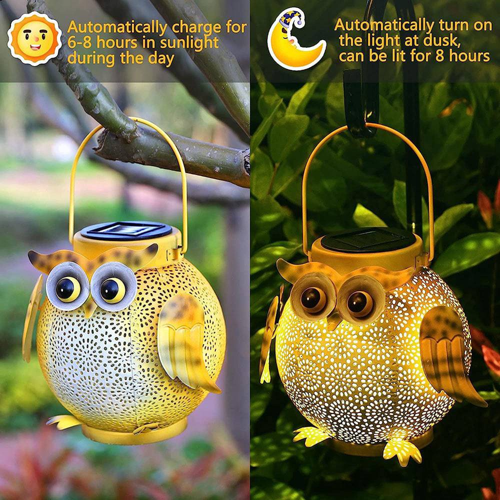 COOLBABY 2 Pack Solar Lanterns Outdoor Waterproof, Hanging Led Lantern Decorative - COOLBABY