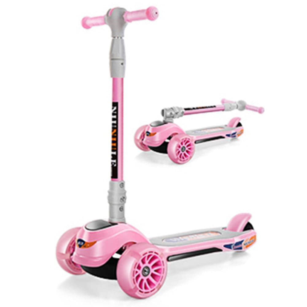 COOLBABY 312D Super Fashion Kick Scooter 3 Wheel Indoor And Outdoor Scooter With Adjustable Height And LED Light Music - COOL BABY